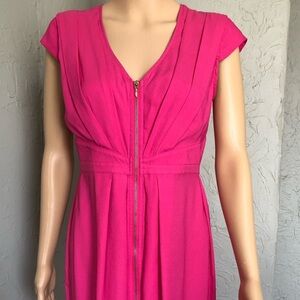 H&M Super Cute Hot Pink Dress with Front Zipper